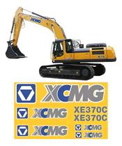 Kit Adesivos UV Compatível com Escavadeira XCMG XE370C Kit Adesivos UV Compatível com Escavadeira XCMG XE370C