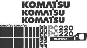Kit Adesivos UV Compatível Komatsu PC220A Avance (38)