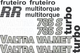 Kit Adesivos Valtra Valmet 785 S Fruteiro Rr Multitorque