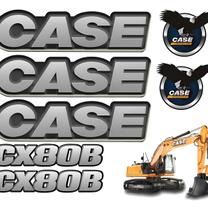 Kit Adesivos Vinil Automotivo Case CX80B SPTS