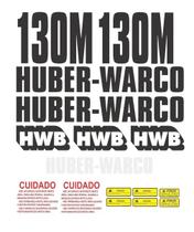 Kit Adesivos Vinil Automotivo Compatível Huber-Warco 130M Kit Adesivos Vinil Automotivo Compatível Huber-Warco 130M