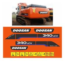 Kit Adesivos Vinil Compatível Escavadeira Doosan 340LCV Kit Adesivos Vinil Compatível Escavadeira Doosan 340LCV