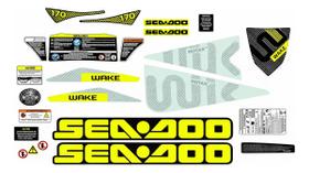 Kit Adesivos Vinil compatível Sea-Doo Wake 170 22-24 Neon Kit Adesivos Vinil compatível Sea-Doo Wake 170 22-24 Neon