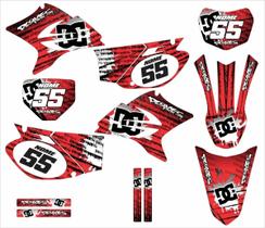 Kit Adesivos Vinil TTR 230 Compatível DC Shoes Vermelho Kit Adesivos Vinil TTR 230 Compatível DC Shoes Vermelho