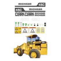 Kit Adesivos Vinil UV Compatível Clark 45C Michigan Kit Adesivos Vinil UV Compatível Clark 45C Michigan