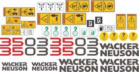 Kit Adesivos Wacker Neuson 3503 Para Mini Escavadeira