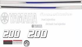 Kit Adesivos - Yamaha 200 Hp Four Stroke Para Motor De Popa Kit Adesivos - Yamaha 200 Hp Four Stroke Para Motor De Popa