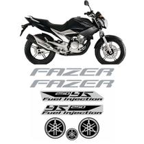 Kit Adesivos Yamaha Fazer 250 2012 Resinado