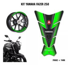 Kit Adesivos Yamaha Fazer 250 Fz25 Friso Tankpad Y497