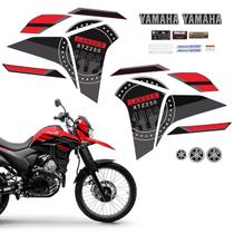 Kit Adesivos Yamaha Lander Xtz 250 2023/2024 Vermelho + Logo - SPORTINOX