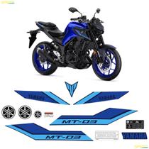 Kit Adesivos Yamaha MT-03 2023/2024 + Emblemas Resinados
