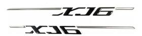 Kit Adesivos Yamaha Xj6 Resinados 30x2 Cms Preto R15
