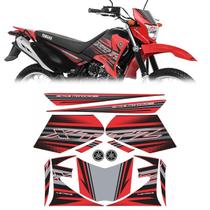 Kit Adesivos Yamaha Xtz 125e 2014 Vermelha Kit Completo - MAF