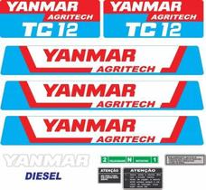 Kit Adesivos Yanmar Tc12 Agritech Para Microtrator