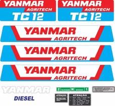 Kit Adesivos Yanmar Tc12 Agritech Para Microtrator Kit Adesivos Yanmar Tc12 Agritech Para Microtrator