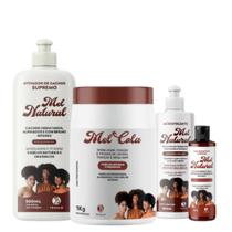 Kit Adificicante Mel Cola 1kg Óleo Ativador Cachos Natural