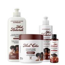 Kit Adificicante Mel Cola 500g Ativador de Cachos Natural