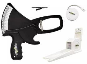 Kit Adipômetro Plicômetro c/ Estadiômetro Caneta e Trena avaliação física nutrição FITMETRIA