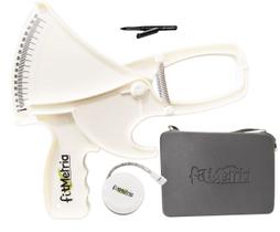 Kit Adipômetro Plicômetro Clínico Avaliação Física Nutrição Com Estojo trena e caneta FITMETRIA
