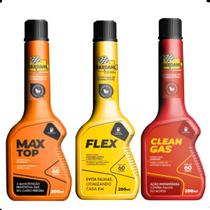 Kit Aditivo Combustível Limpeza Bardahl Clean Gás + Flex + Max Top Kit Aditivo Combustível Limpeza Bardahl Clean Gás + Flex + Max Top