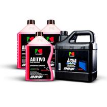 Kit Aditivo Concentrado Rosa 3 L + Água Desmineralizada 3 L