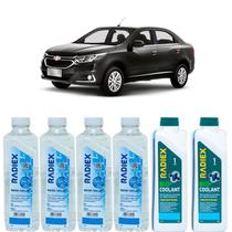 Kit aditivo radiador bio coolant concentrado azul + agua desmineralizada - chevrolet cobalt - r1922