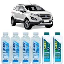 Kit aditivo radiador bio coolant concentrado azul + agua desmineralizada - ford ecosport - r1922