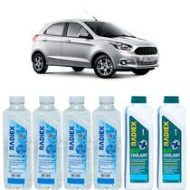 Kit aditivo radiador bio coolant concentrado azul + agua desmineralizada - ford ka (hatch) - r1922