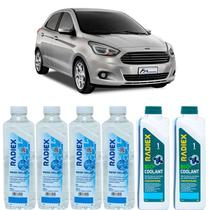 Kit aditivo radiador bio coolant concentrado azul + agua desmineralizada - ford ka sedan - r1922 Kit aditivo radiador bio coolant concentrado azul + agua desmineralizada - ford ka sedan - r1922