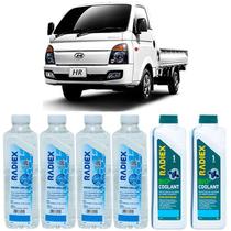 Kit aditivo radiador bio coolant concentrado azul + agua desmineralizada - hyundai hr - r1922
