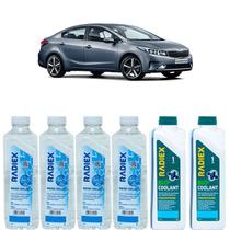 Kit aditivo radiador bio coolant concentrado azul + agua desmineralizada - kia cerato - r1922