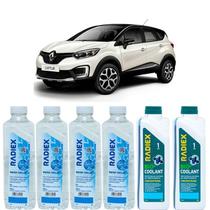 Kit aditivo radiador bio coolant concentrado azul + agua desmineralizada - renault captur - r1922