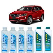 Kit aditivo radiador bio coolant concentrado azul + agua desmineralizada - volvo xc60 - r1922