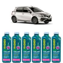 Kit aditivo radiador bio coolant pronto para uso rosa - toyota etios hatch - r1892