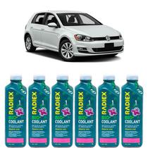 Kit aditivo radiador bio coolant pronto para uso rosa - volkswagen golf - r1892