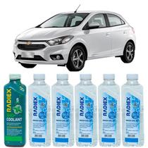 Kit aditivo radiador bio coolant superconcentrado verde + agua desmineralizada - chevrolet onix - r1882