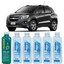Kit aditivo radiador bio coolant superconcentrado verde + agua desmineralizada - chevrolet tracker - r1882