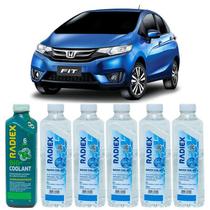 Kit aditivo radiador bio coolant superconcentrado verde + agua desmineralizada - honda fit - r1882