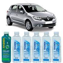 Kit aditivo radiador bio coolant superconcentrado verde + agua desmineralizada - renault sandero - r1882