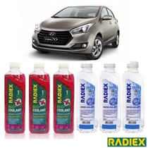 Kit Aditivo Radiador Hb20 Flex 1.0 6 Litros Concentrado Kit Aditivo Radiador Hb20 Flex 1.0 6 Litros Concentrado