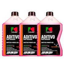 Kit Aditivo Sintético Pronto 1L Rosa Previne e Protege KOUBE (3 UND)