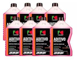Kit Aditivo Sintético Pronto 1L Rosa Previne e Protege KOUBE (8 UND)