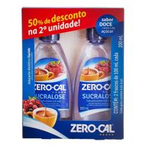 Kit Adoçante Líquido Zero Cal Sucralose 2 Unidades 200Ml - Zero-Cal