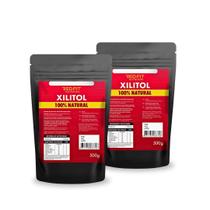 Kit Adoçante Natural Xilitol 100% Puro Importado Red Fit Nutrition 1Kg (2x 500g)