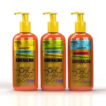 Kit Adrenalina Reconstrução Pós Química 220ml - Anti-Emborrachamento Karité e Algodão Kit Adrenalina Reconstrução Pós Química 220ml - Anti-Emborrachamento Karité e Algodão