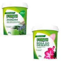Kit Adubo NPK Forth Jardim E Forth Rosa Do Deserto 400g Kit Adubo NPK Forth Jardim E Forth Rosa Do Deserto 400g