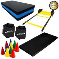 Kit Aeróbico Caneleira 2 Kg +Step +Colchonete + Cone +Escada