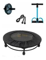 Kit Aeróbico Mini Jump+Colchonete+Corda+Extensor+ Step+Capa Kit Aeróbico Mini Jump+Colchonete+Corda+Extensor+ Step+Capa