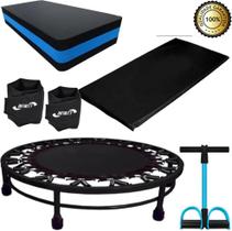 Kit Aeróbico Mini Jump + Colchonete + Extensor + Step