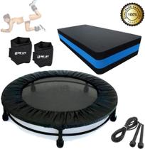 Kit Aeróbico Mini Jump + Corda + Caneleira + Step